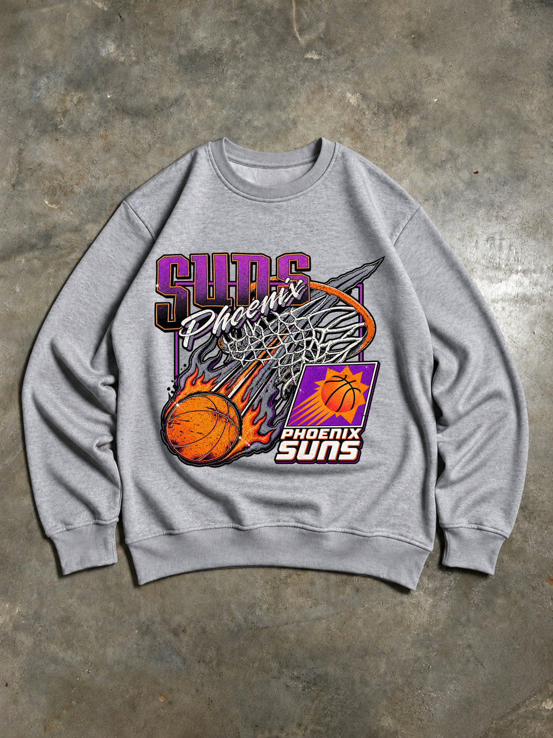 Sweat à capuche Phoenix Suns Gris