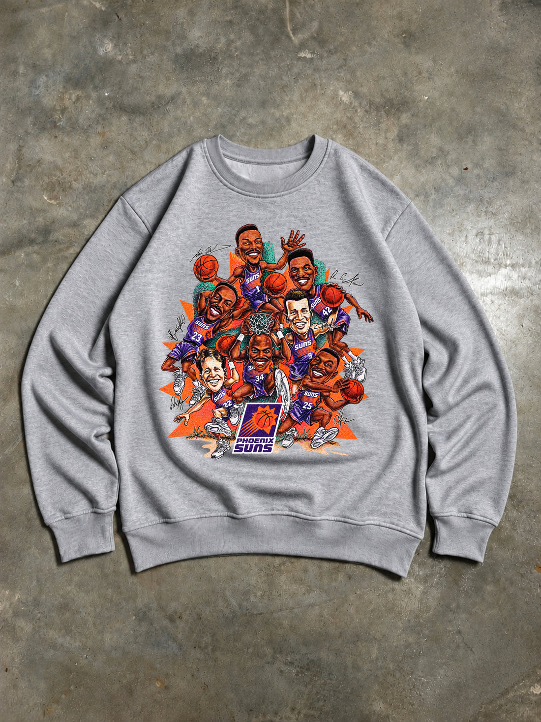 Felpa Phoenix Suns Team Grigia