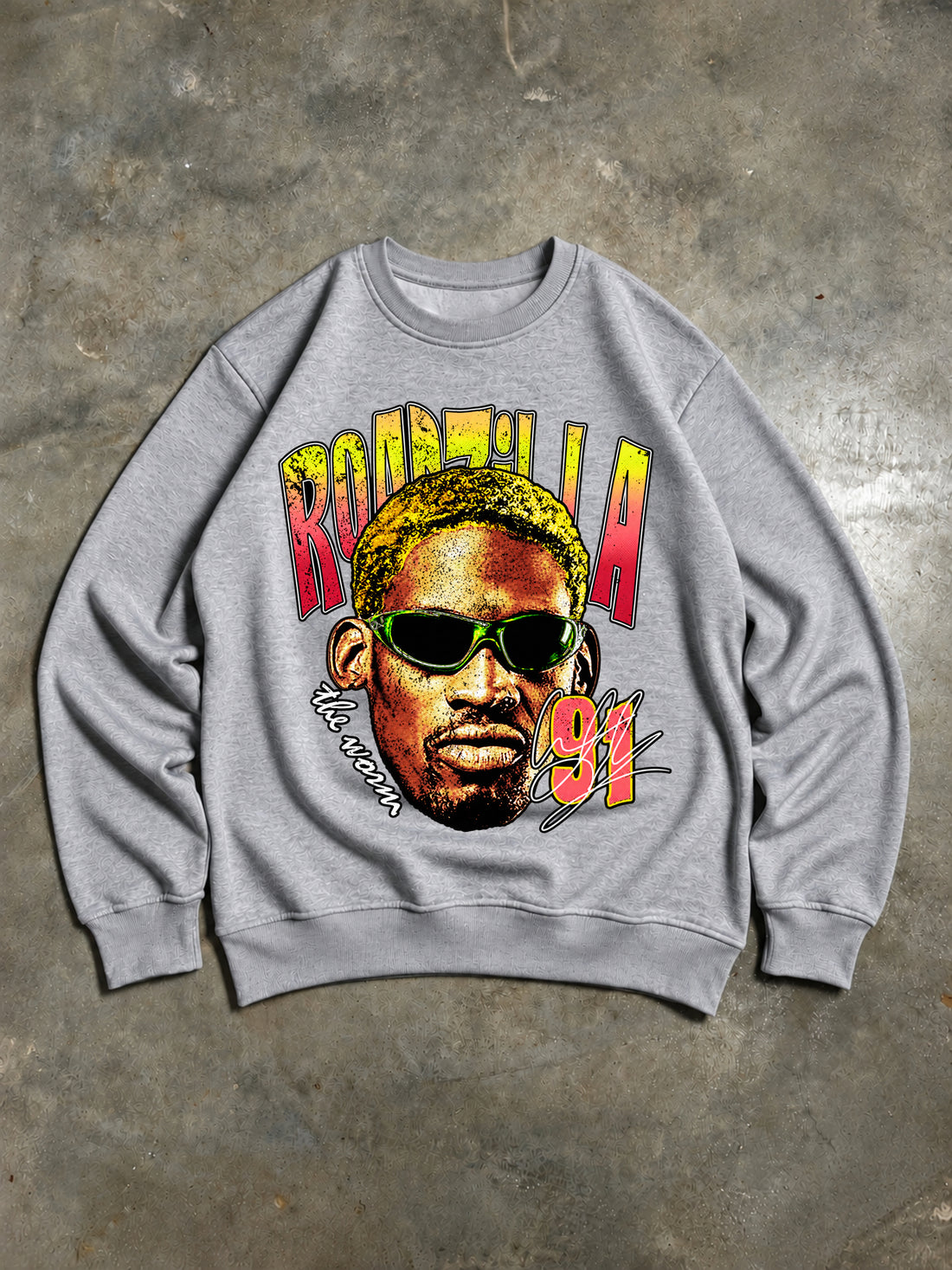 Sudadera The Worm 91 Gris
