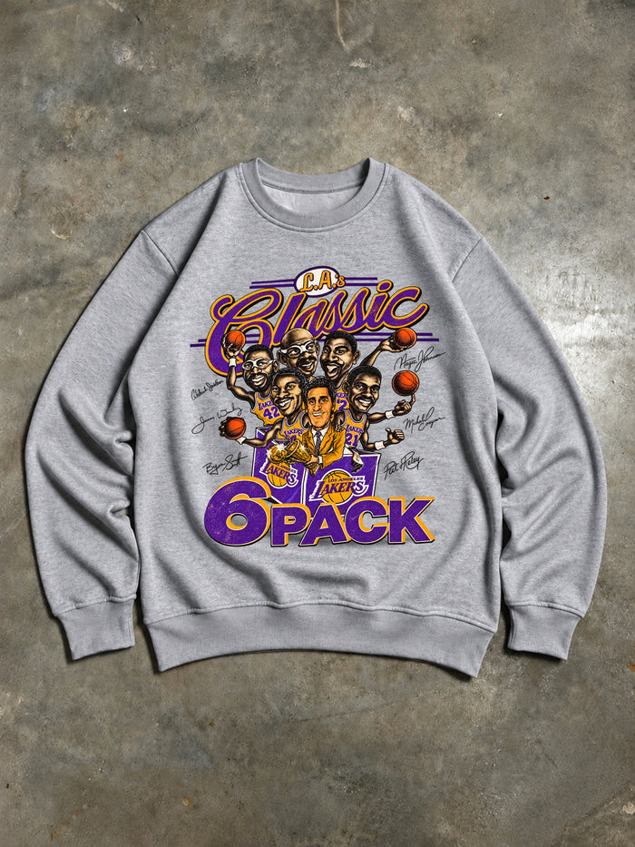 Sweat L.A.'s Classic 6 Pack Lakers Gris