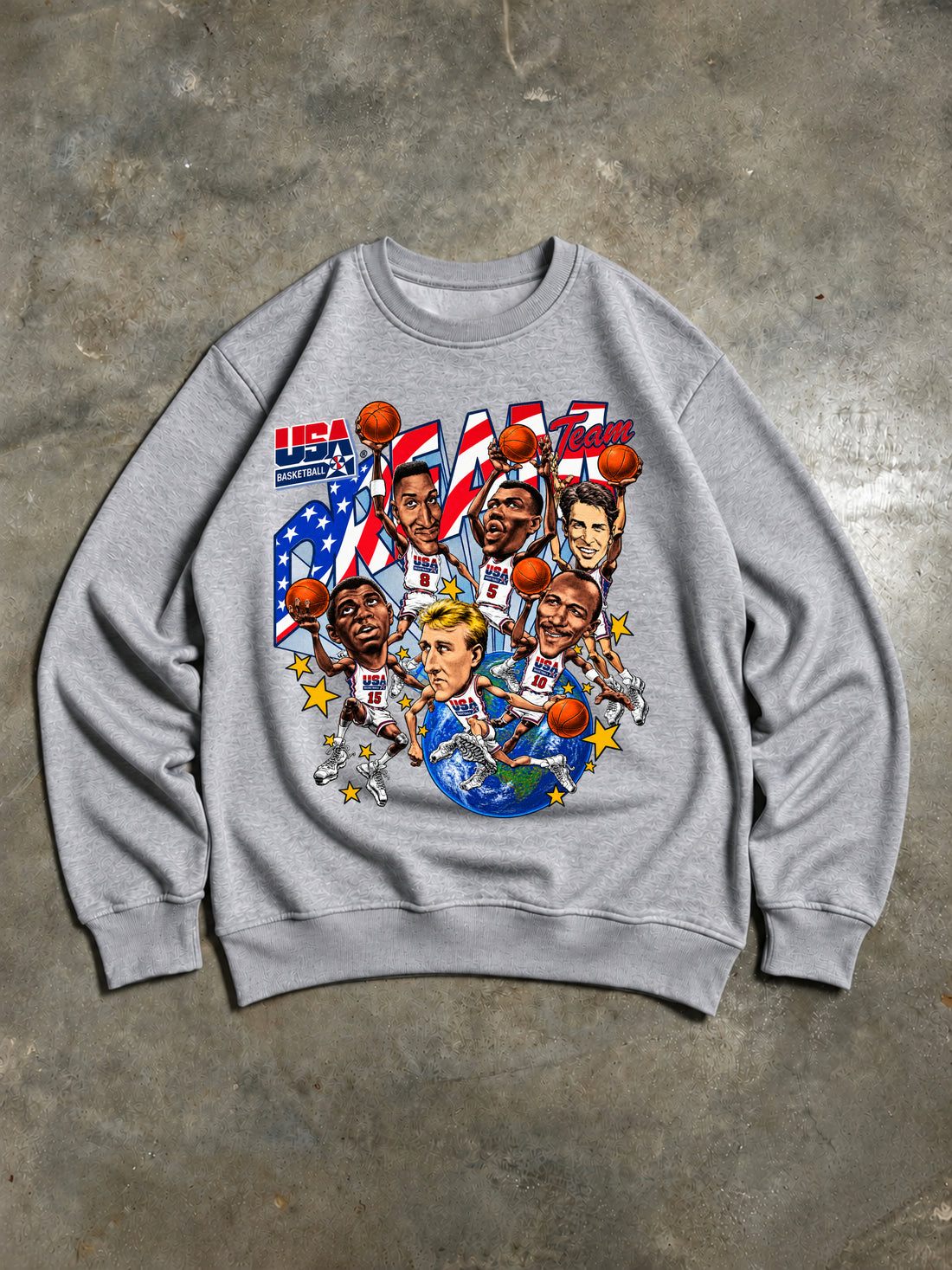 Sweatshirt USA Dream Team Grau