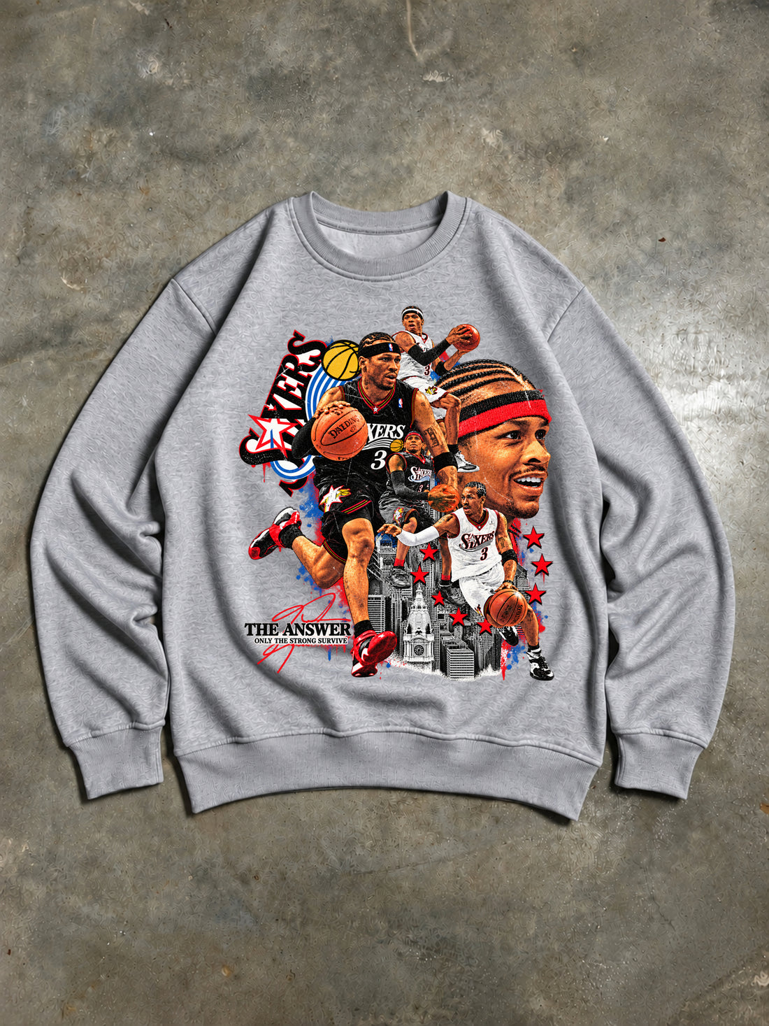 Philadelphia 76ers Sweatshirt AI Grau