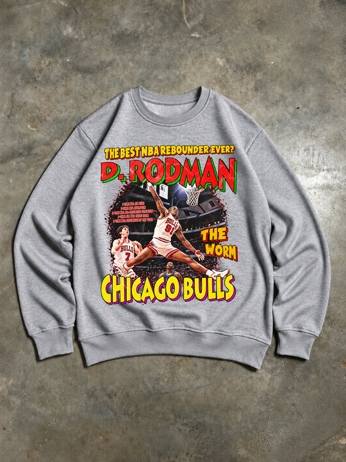 Sweat D. Rodman Chicago Bulls Gris
