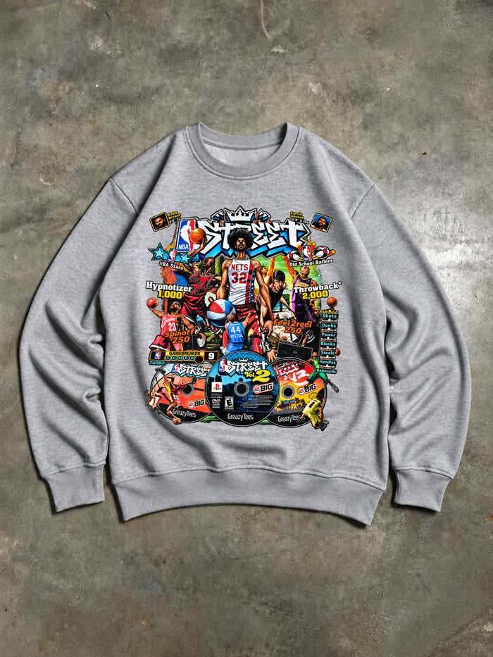Sudadera Sweat Street Basketball Legends Gris