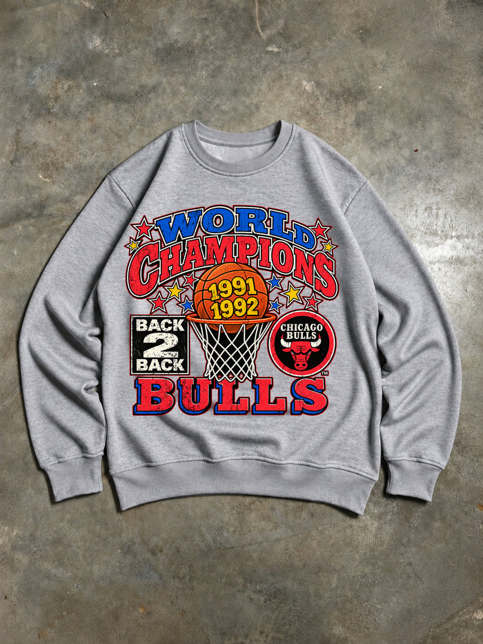Sweat World Champions 1991 1992 Chicago Bulls Gris