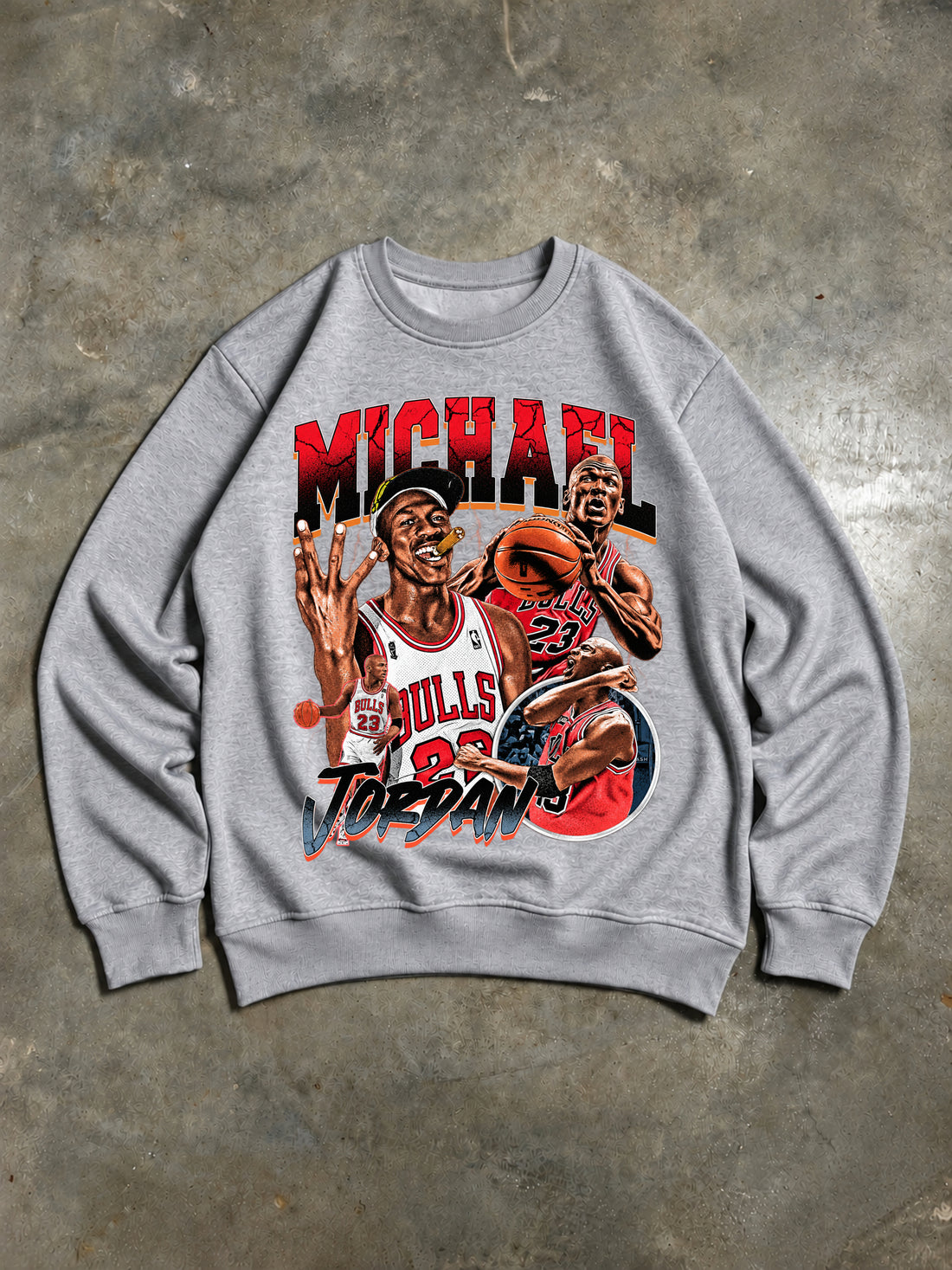 Sweat MJ 23 Chicago Bulls Gris